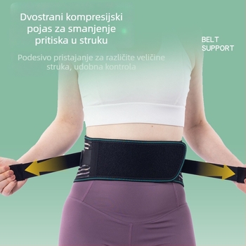 Prozračan lumbalni pojas za podršku struka, unisex, za trčanje i sport