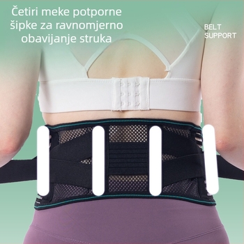 Prozračan lumbalni pojas za podršku struka, unisex, za trčanje i sport