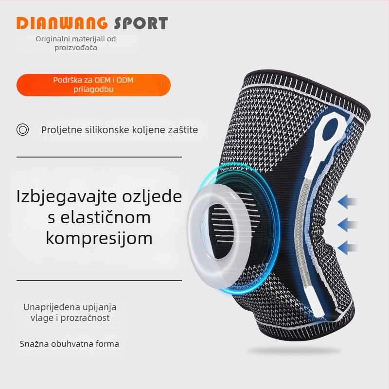 Nylon koljena štitnici za sport – zaštita koljena za košarku, trčanje i biciklizam (pakiranje 200 kom, 130 g)
