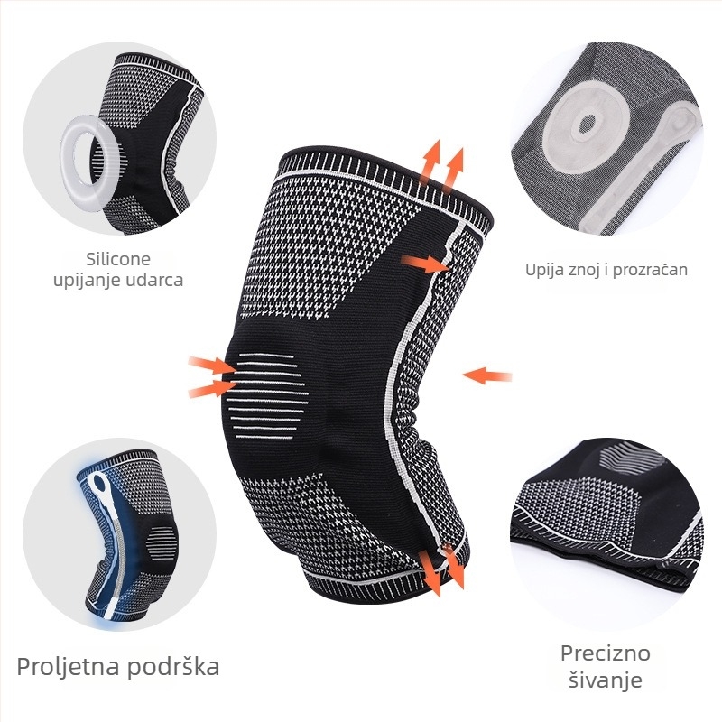 Nylon koljena štitnici za sport – zaštita koljena za košarku, trčanje i biciklizam (pakiranje 200 kom, 130 g)