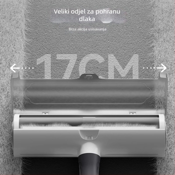 Uređaj za uklanjanje dlaka mačaka i pasa, s elektrostatističkom adsorpcijom, od ABS plastike i poliester tkanine