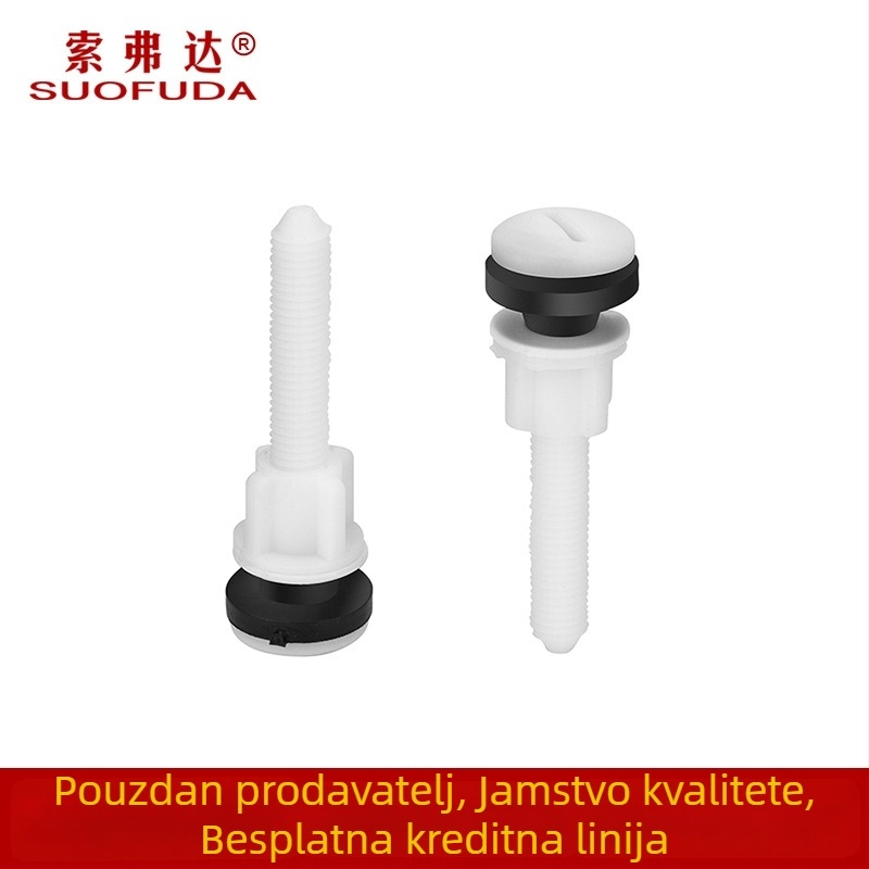 Vijci za odvodni ventil spremnika WC — PP materijal, Sauverda, OEM logo, dodaci za spremnik vode