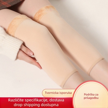 Nagnjene koljenke s flis presvlakom, unisex elastične, za odrasle, za trčanje i izlazak van, materijal poliester; kategorija: koljena zaštita; sportovi: trčanje, izlazak; pakiranje: 100 komada