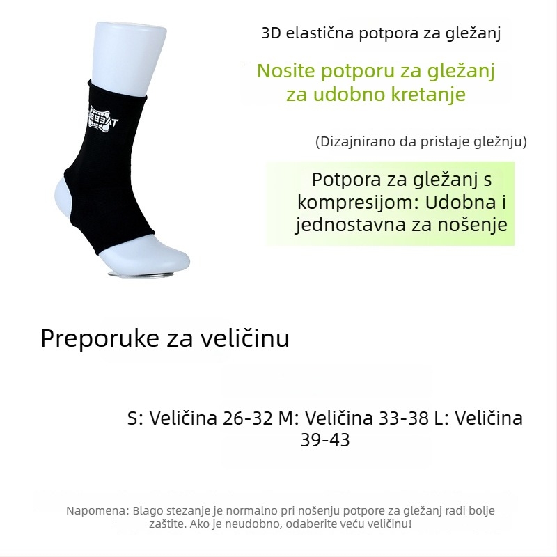 Taekabin zaštitnik gležnja za Taekwondo, Muay Thai i Sanda – zaštita od uganuća, protuklizna zaštita gležnja