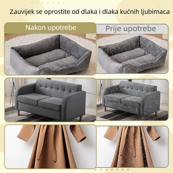 Rukavice za uklanjanje dlaka kućnih ljubimaca za mačke i pse — poliester-bavna, brend doglemi, uklanjanje dlaka s namještaja