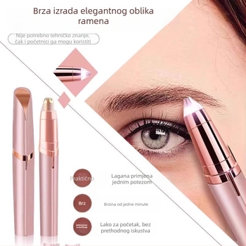 Friendly bežični električni trimer za obrve, s automatskim oblikovanjem, univerzalni trimer za obrve, ABS materijal