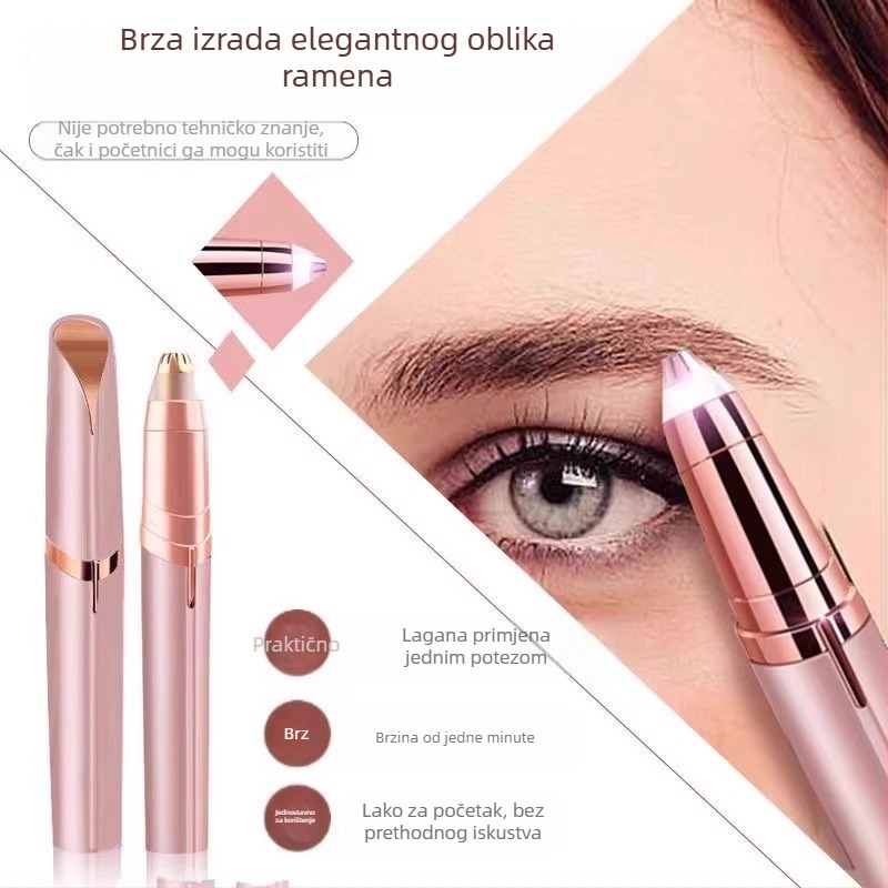 Friendly bežični električni trimer za obrve, s automatskim oblikovanjem, univerzalni trimer za obrve, ABS materijal