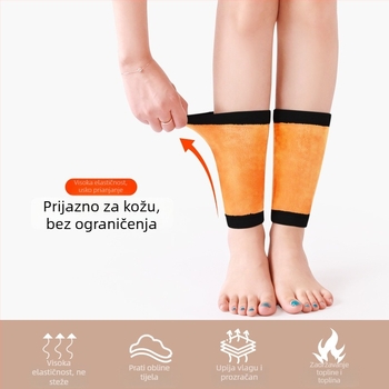 Topli gležanj zaštitnik s flisom, za odrasle, za vožnju biciklom zimi.
