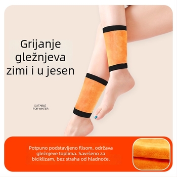 Topli gležanj zaštitnik s flisom, za odrasle, za vožnju biciklom zimi.