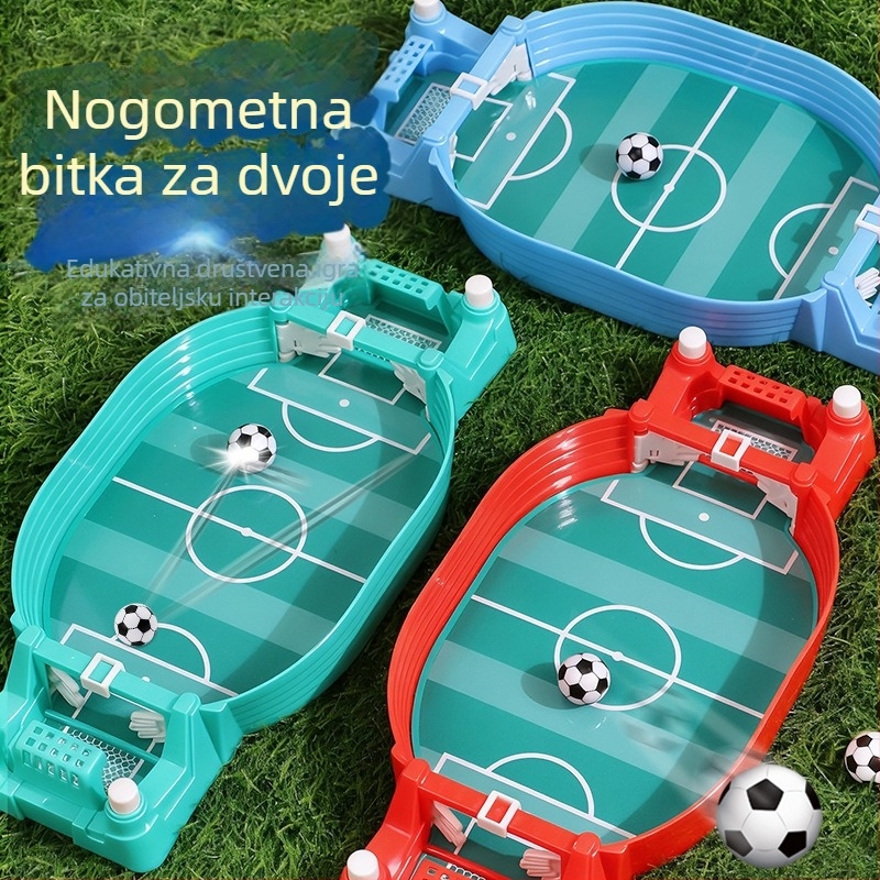 Dva igrača stolni nogomet – bitka s katapultnim nogometom, interaktivna igra za roditelje i djecu