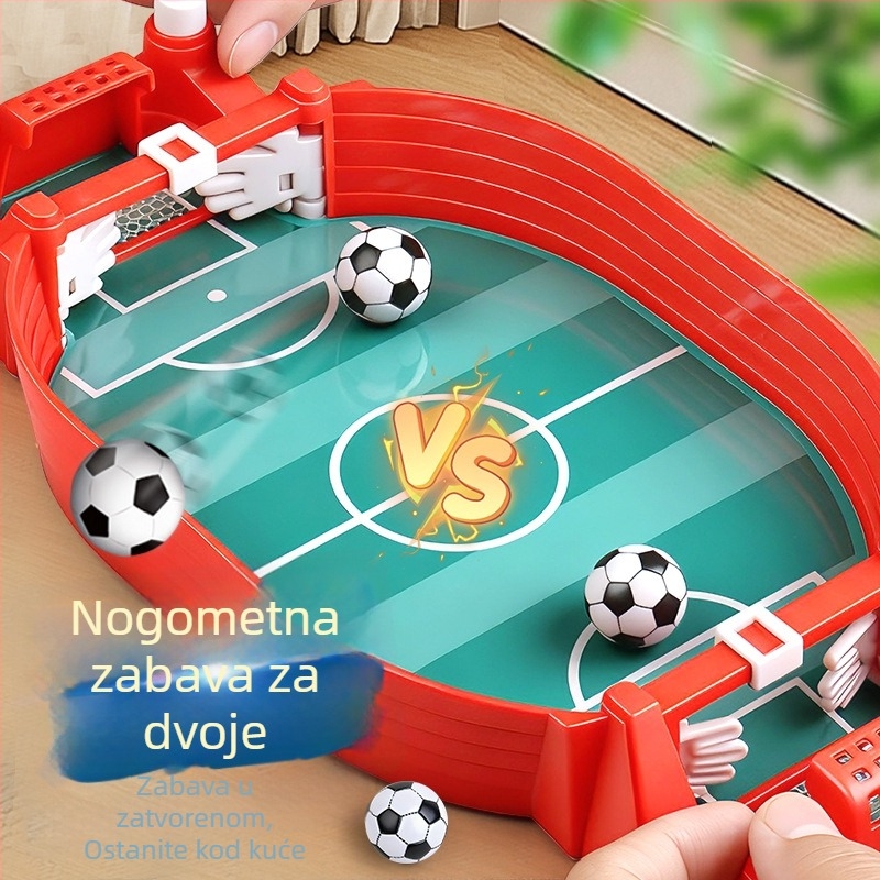 Dva igrača stolni nogomet – bitka s katapultnim nogometom, interaktivna igra za roditelje i djecu
