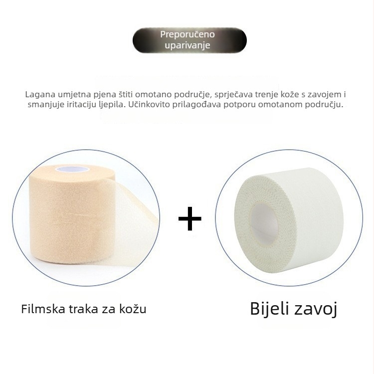 Kombinirana sportska zaštita – zglob, koljeno, gležanj i stopalo, pamuk-spandex materijal