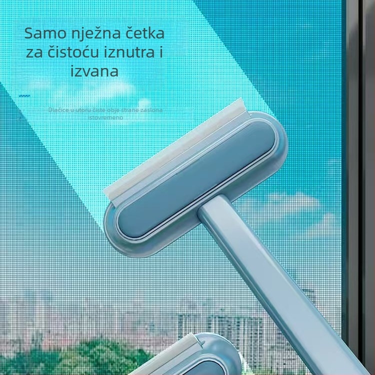 Višenamjenska četka za čišćenje prozorskih mreža i stakla, uklanjanje mačjih dlaka i ljepliva rola
