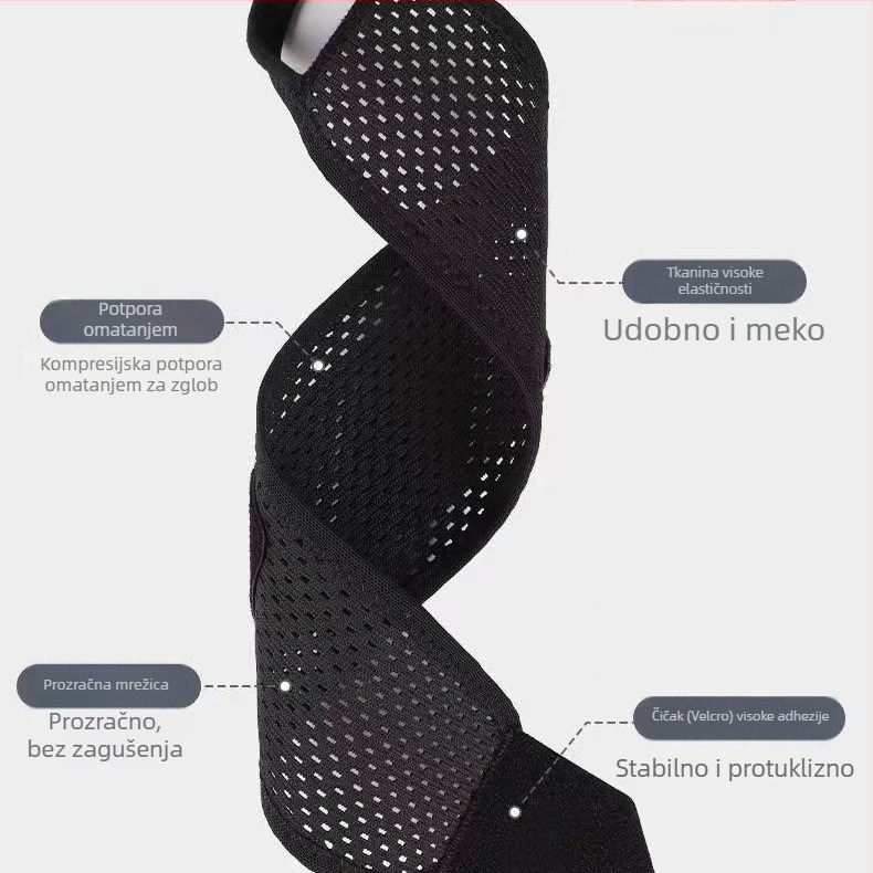 Unisex narukvica za zglob s zaštitom od iščašenja i zaštitom tetivnog omotača, zglobna manžeta za badminton i sportove