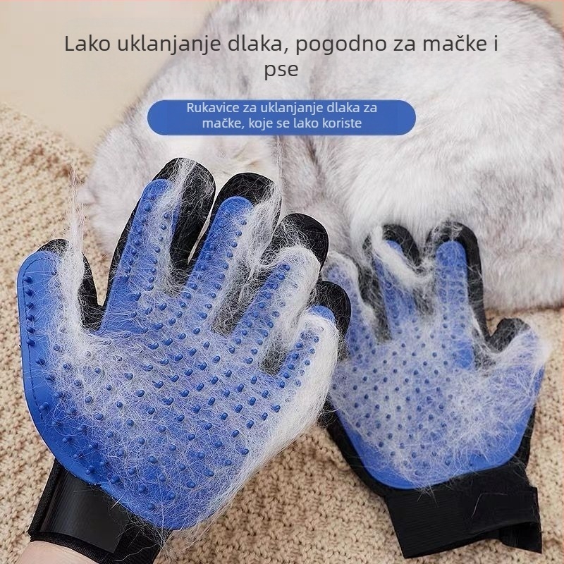 Rukavica za njegu mačaka s četkom za uklanjanje dlaka i četkom za mačju dlaku, pseći češalj (Značka: Other; Materijal: Other; Glavna tržišta: Mainland; Privatne marke: Ne)