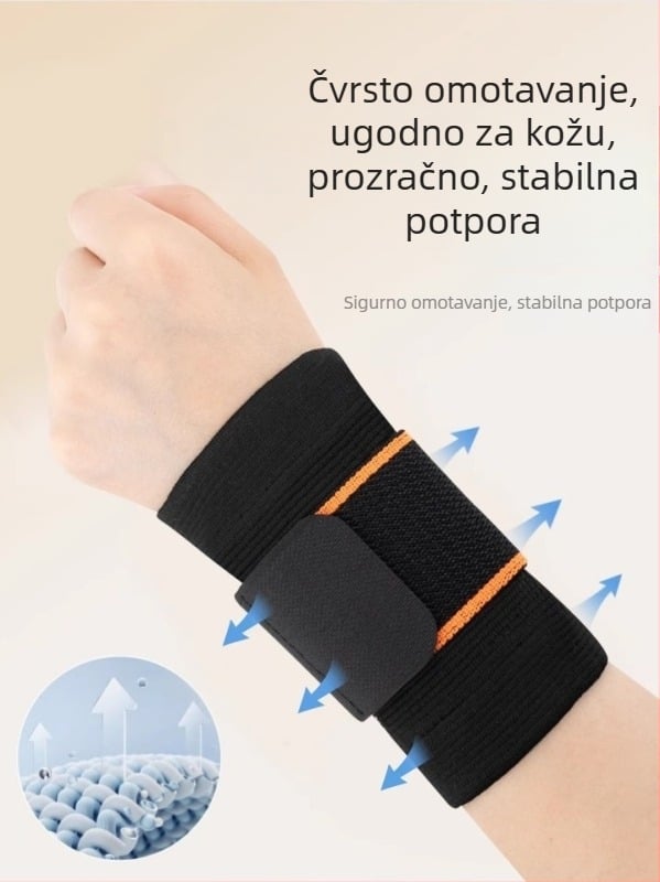 Zglobni štitnik za uganuće zapešća, podrška za tetive, sportska narukvica za zglob, univerzalna veličina, materijal spandex