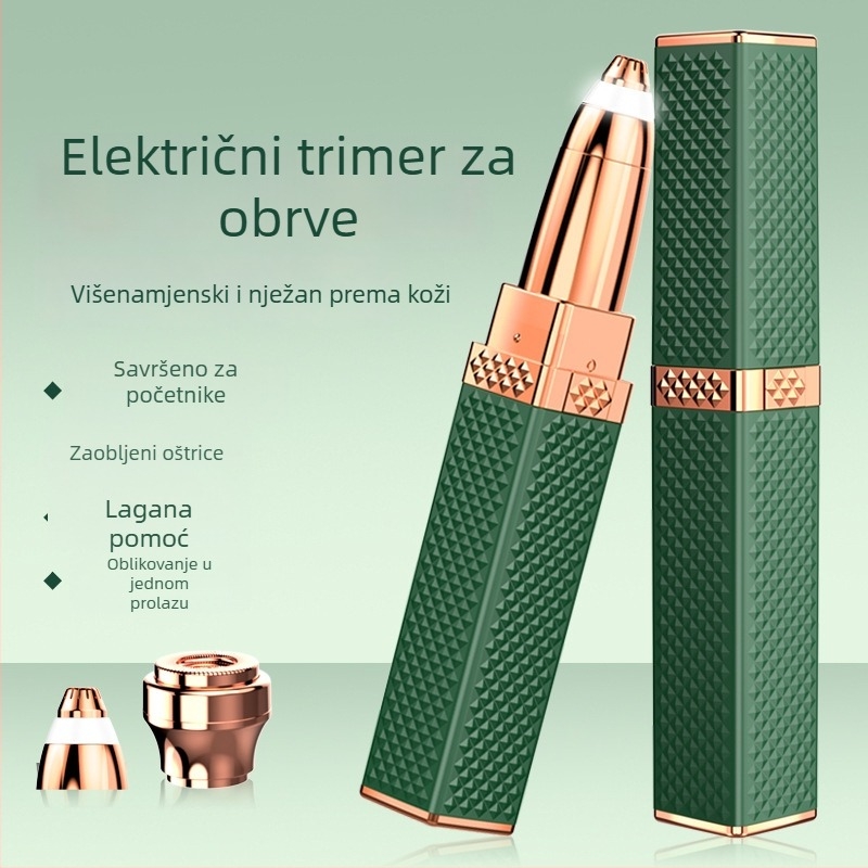 XIBODUN električni trimer za obrve, ABS kućište, USB napajanje, kućna uporaba