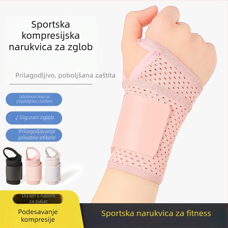 Prozračna zglobna podrška s prilagodljivom kompresijom, za odrasle; Glavni materijal: poliester/spandeks/lateks/svila