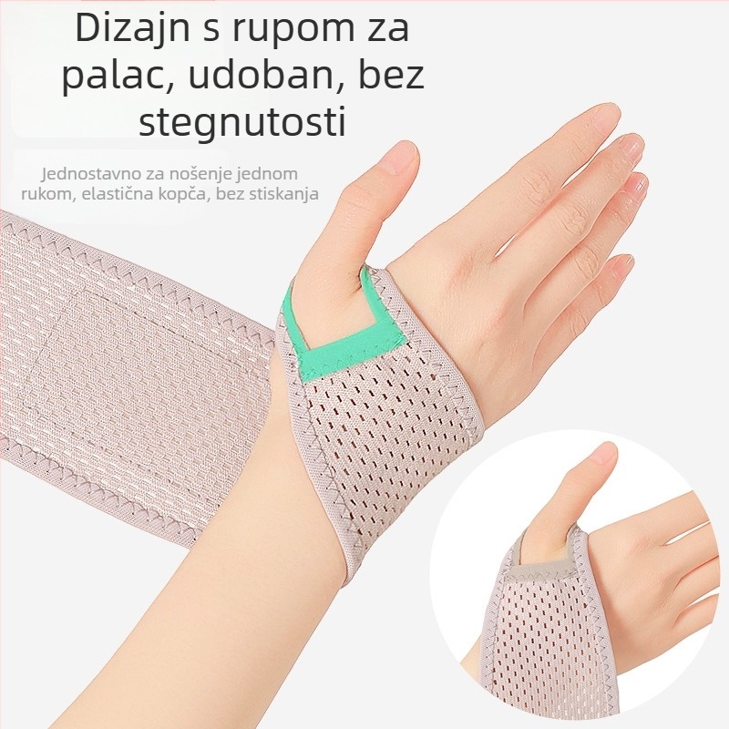 Prozračna zglobna podrška s prilagodljivom kompresijom, za odrasle; Glavni materijal: poliester/spandeks/lateks/svila