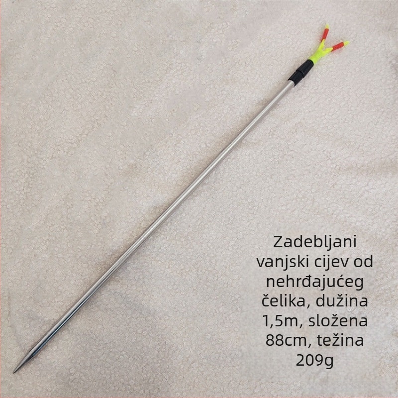 Držač za štapove za morski ribolov – jednostavan držač s jednim klinom, s teleskopskom šipkom • Marka Unique • Materijal Drugo