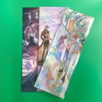 Prozirna debela samoljepljiva zaštitna vrećica za karte; skladištenje i zaštita Light and Night Love i Idolish7 kolekcija.