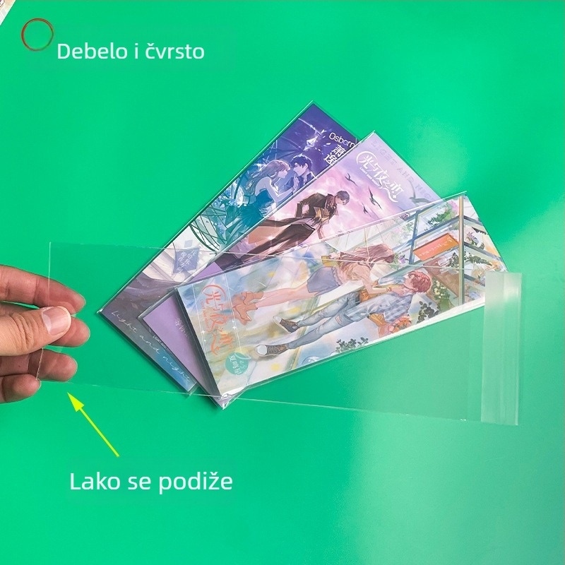 Prozirna debela samoljepljiva zaštitna vrećica za karte; skladištenje i zaštita Light and Night Love i Idolish7 kolekcija.