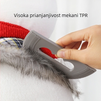 Četka za uklanjanje dlaka kućnih ljubimaca s mekanim silikonskim zubcima – Hongfeng, spremna za poklon