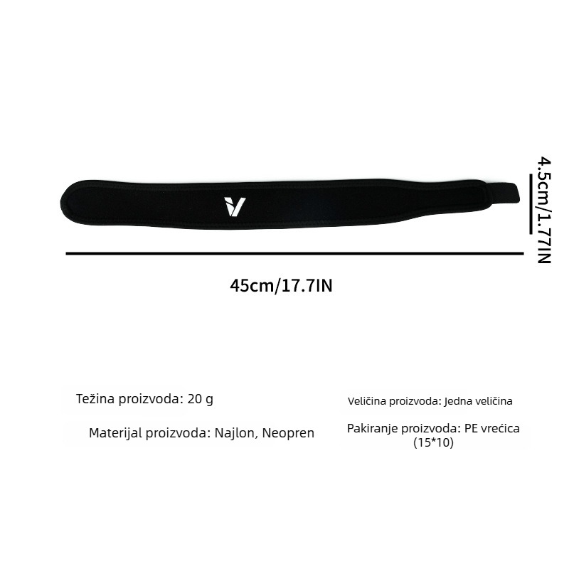 Vanjski sportski koljeni štitnik – najlon, odrasli, zaštita koljena, apsorpcija udaraca, pogodan za trčanje i različite sportove