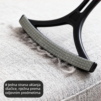Alat za uklanjanje dlaka za male pse, zakrivljeni češanj za dlake, PP+TPR materijal