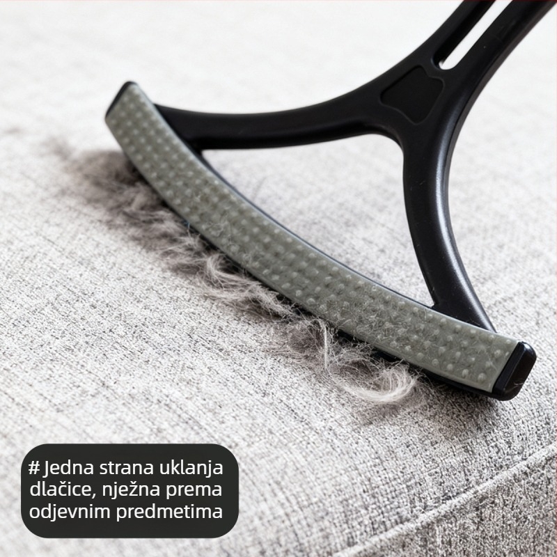 Alat za uklanjanje dlaka za male pse, zakrivljeni češanj za dlake, PP+TPR materijal