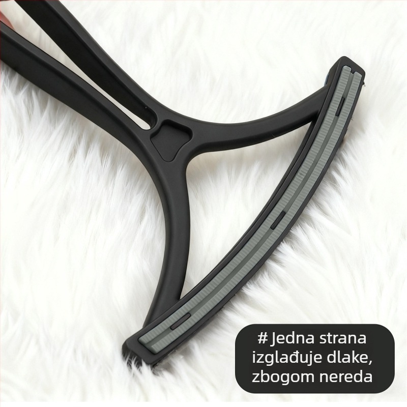 Alat za uklanjanje dlaka za male pse, zakrivljeni češanj za dlake, PP+TPR materijal