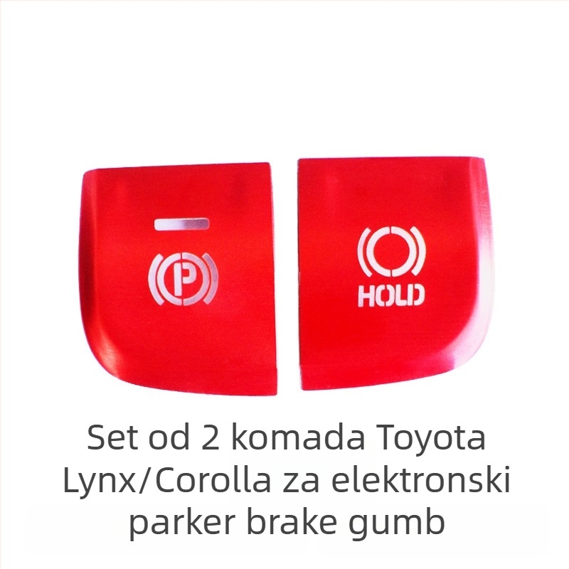 Aluminijski ukrasni dio za Toyota Corolla s jednim gumbom za paljenje i elektroničkom ručnom kočnicom, bez logotipa, porijeklo Zhejiang
