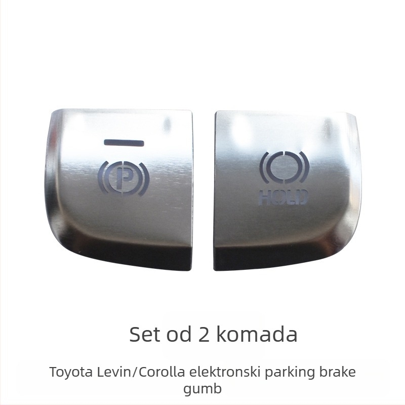 Aluminijski ukrasni dio za Toyota Corolla s jednim gumbom za paljenje i elektroničkom ručnom kočnicom, bez logotipa, porijeklo Zhejiang