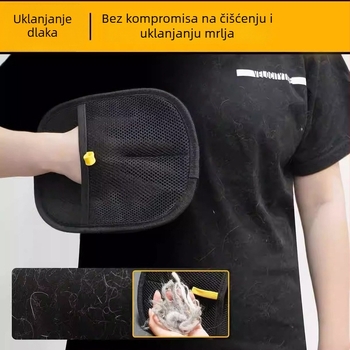 Električno statična rukavica za uklanjanje dlaka pasa i mačaka – njega dlake, četkanje
