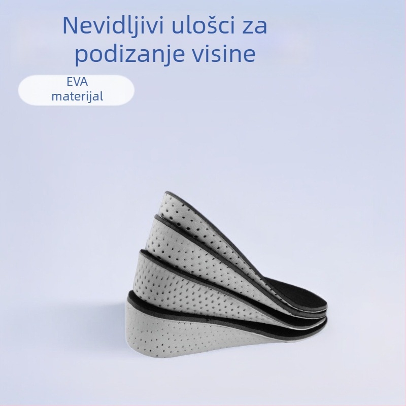 EVA prozračna uložak za tenisice s prilagodljivim povećanjem visine – nevidljivi unutarnji podmetač