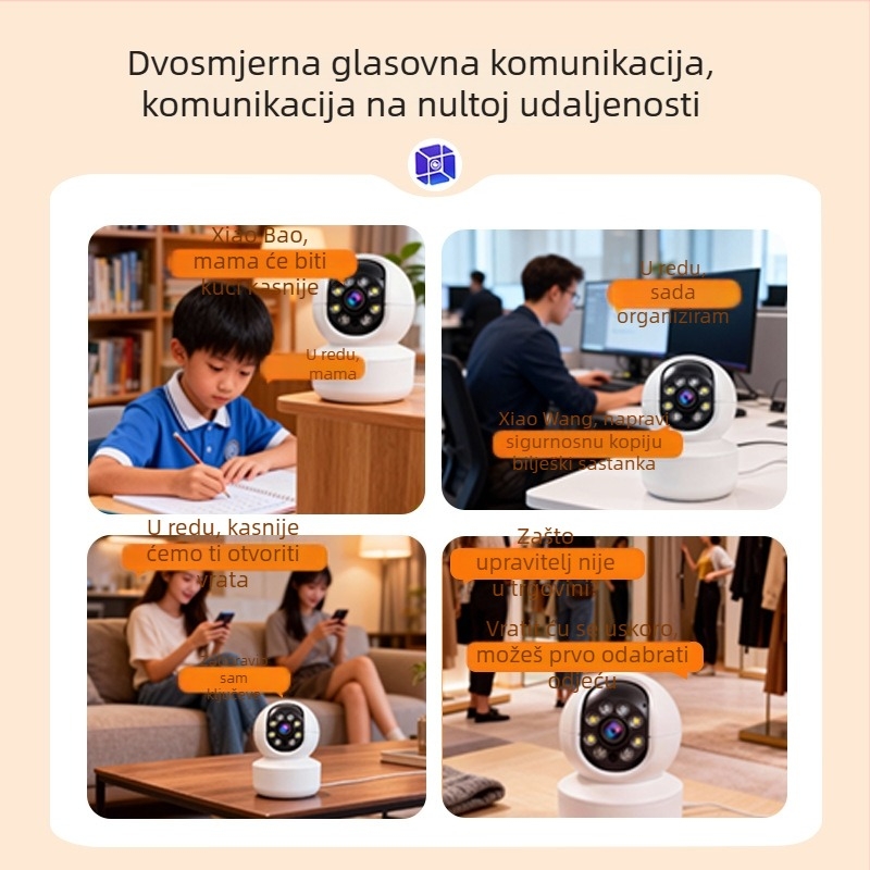 Unutarnja 4G kamera za nadzor s noćnim vidom 0.00001 lux, senzor 1/2.9, funkcija alarma, napajanje 48V