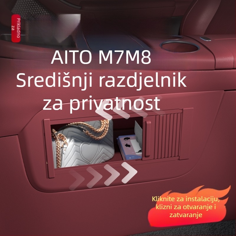 Rolna roleta za središnje upravljanje M7M8 — pregrada privatnosti, ABS, Snap-on ugradnja