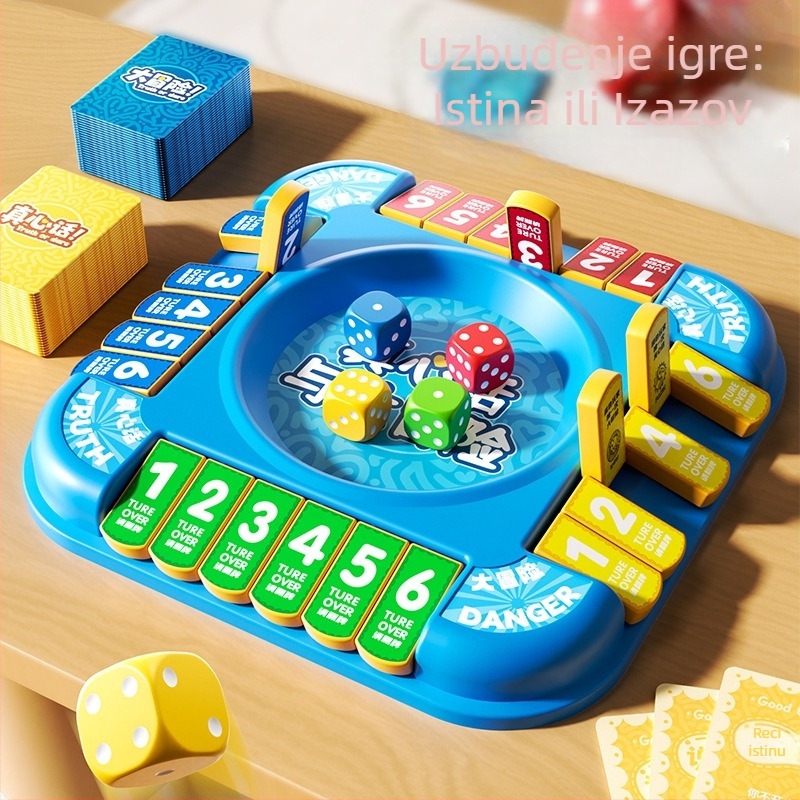 Igra karata Istina ili izazov za djecu – multiplayer društvena stolna igra s kartama, plastična, Le Zai, TK-024, 3C certifikat 2024152202054298, dobne skupine 4–6, 7–14, 15–35