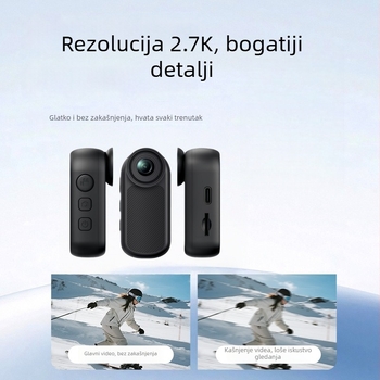 4K sportska akcijska kamera, bez LCD zaslona, TF kartica pohrana, ABS kućište, 35 g, jedna kamera