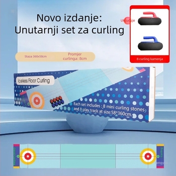 Stolna igra suhog curlinga za obitelj, interaktivna zabava za druženje i timski rad, pogodna za djecu 0–3 godine
