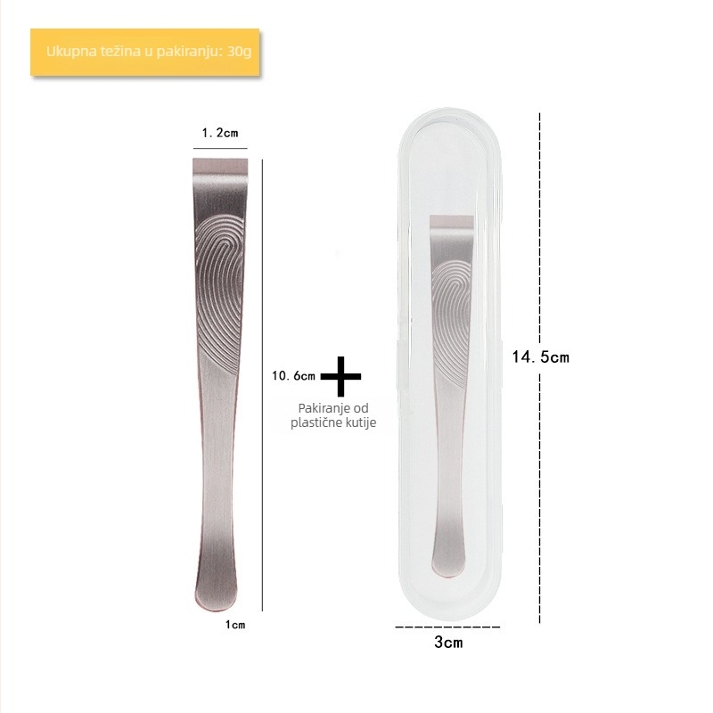 Pinceta za obrve visoke preciznosti, od nehrđajućeg čelika 430, višenamjenske kliješta