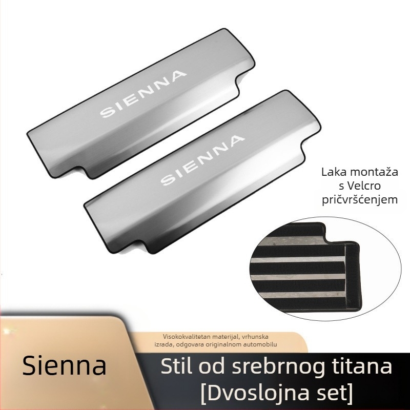Panel za zaštitu stražnjeg dijela sjedala za Toyota Sienna/Granvia — nehrđajući čelik, marke Chi Weng, model 1