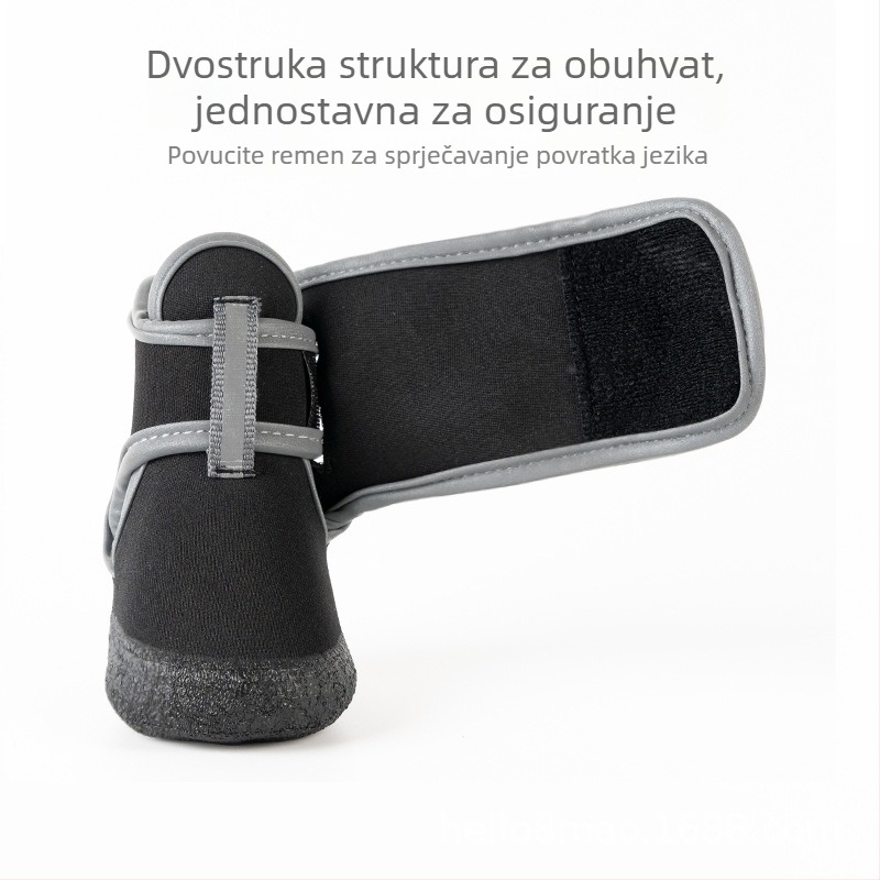 Kišne cipele za pse - prozračne, debele, protuklizne, vodootporne, prirodni lateks