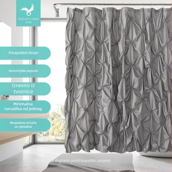 Tuš zavjesa za kupaonicu - poliester, otporna na plijesan, vodootporna, ručni uzorak, obrađiva i prilagodljiva - Butterfly Feather