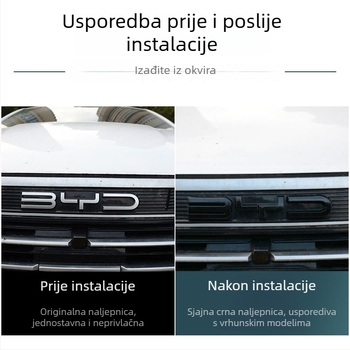Dekorativne stražnje naljepnice za BYD Destroyer 05, nehrđajući čelik, model Ozf, brend Hanbang jiechen