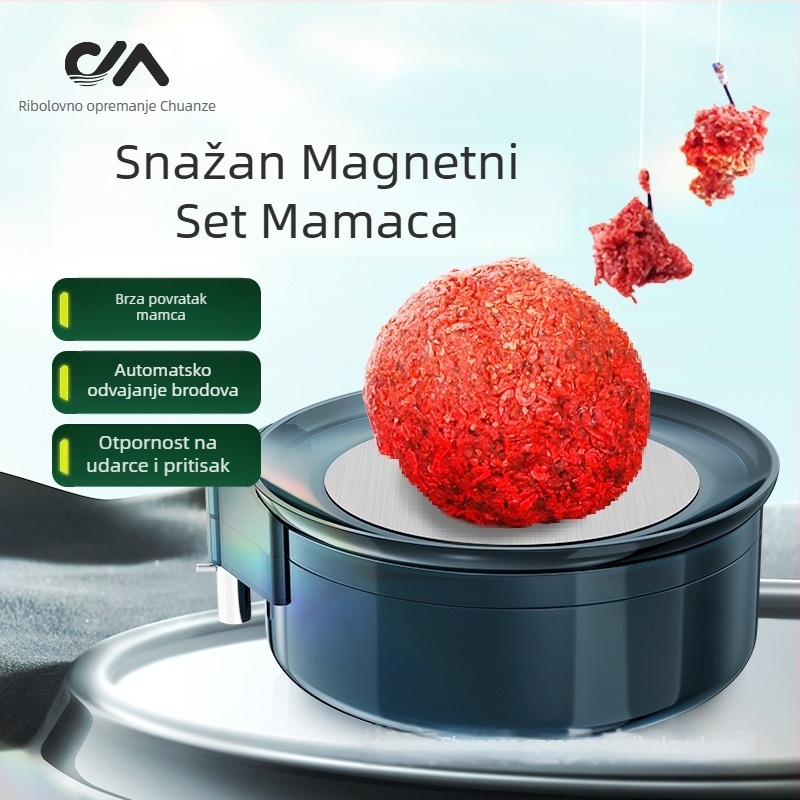 Kawazawa magnetska dvostruka posuda za mamce s otvorenim bazenom za ribolov – plastičnog materijala