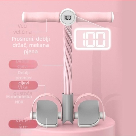 Uređaj za pomoć pri sklekovima s pedalnim naprezanjem i funkcijom brojanja, sustav šest užadi za kućnu upotrebu