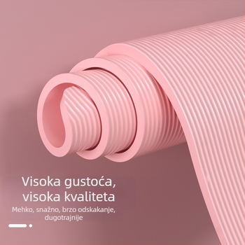 NBR joga podloga, 185x80 cm, 8-10 mm, protuklizna, za početnike
