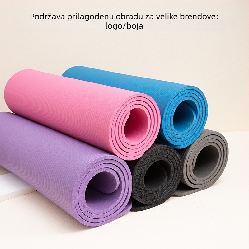 NBR joga podloga, 185x80 cm, 8-10 mm, protuklizna, za početnike