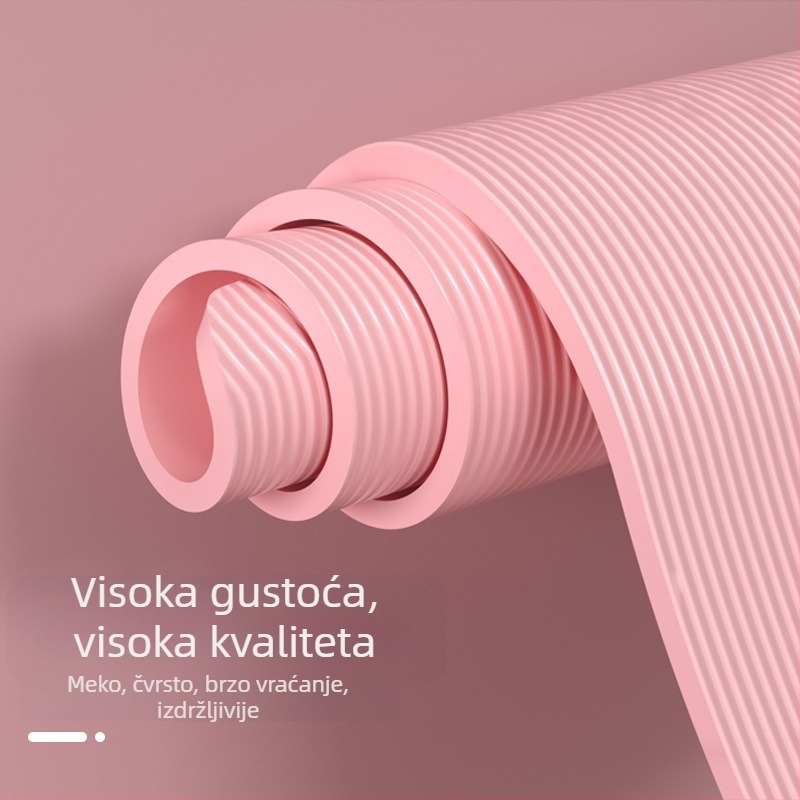 NBR joga podloga, 185x80 cm, 8-10 mm, protuklizna, za početnike
